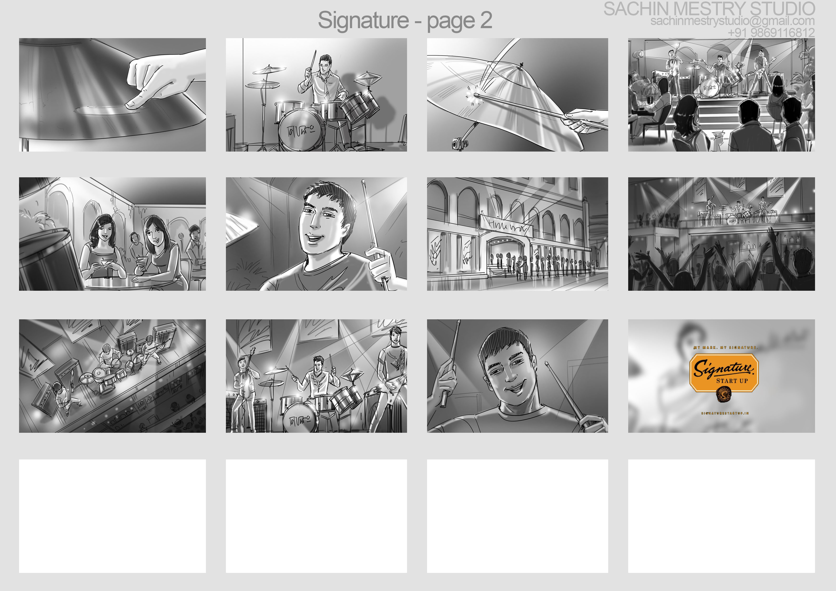 Storyboard for: Signature-Drummer (Page-2)